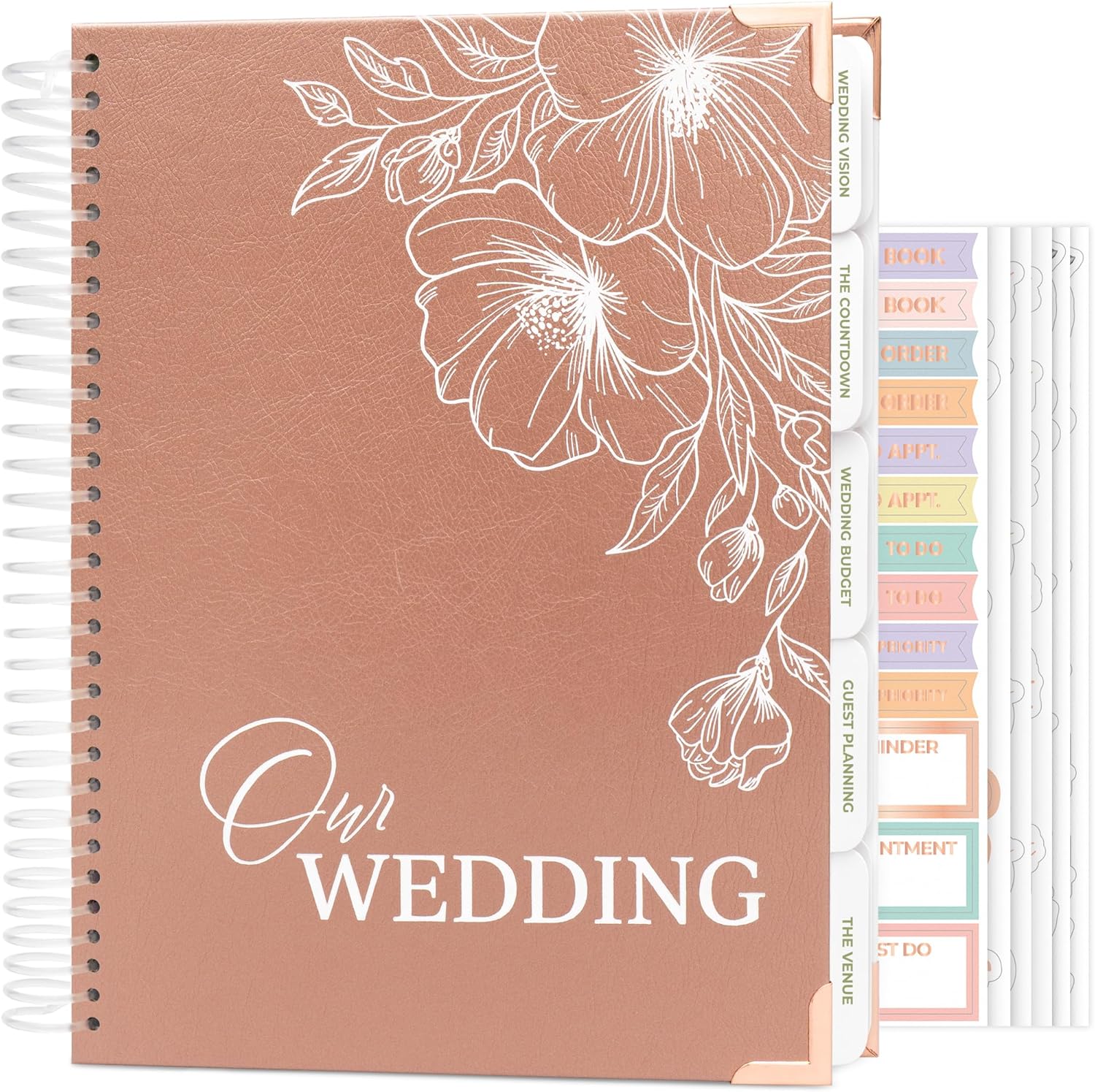 Clever Fox Wedding Planner Book and Organizer  Guided Wedding Planning Journal & Bridal Notebook with Tips & Checklists  Engagement Gifts for Bride or