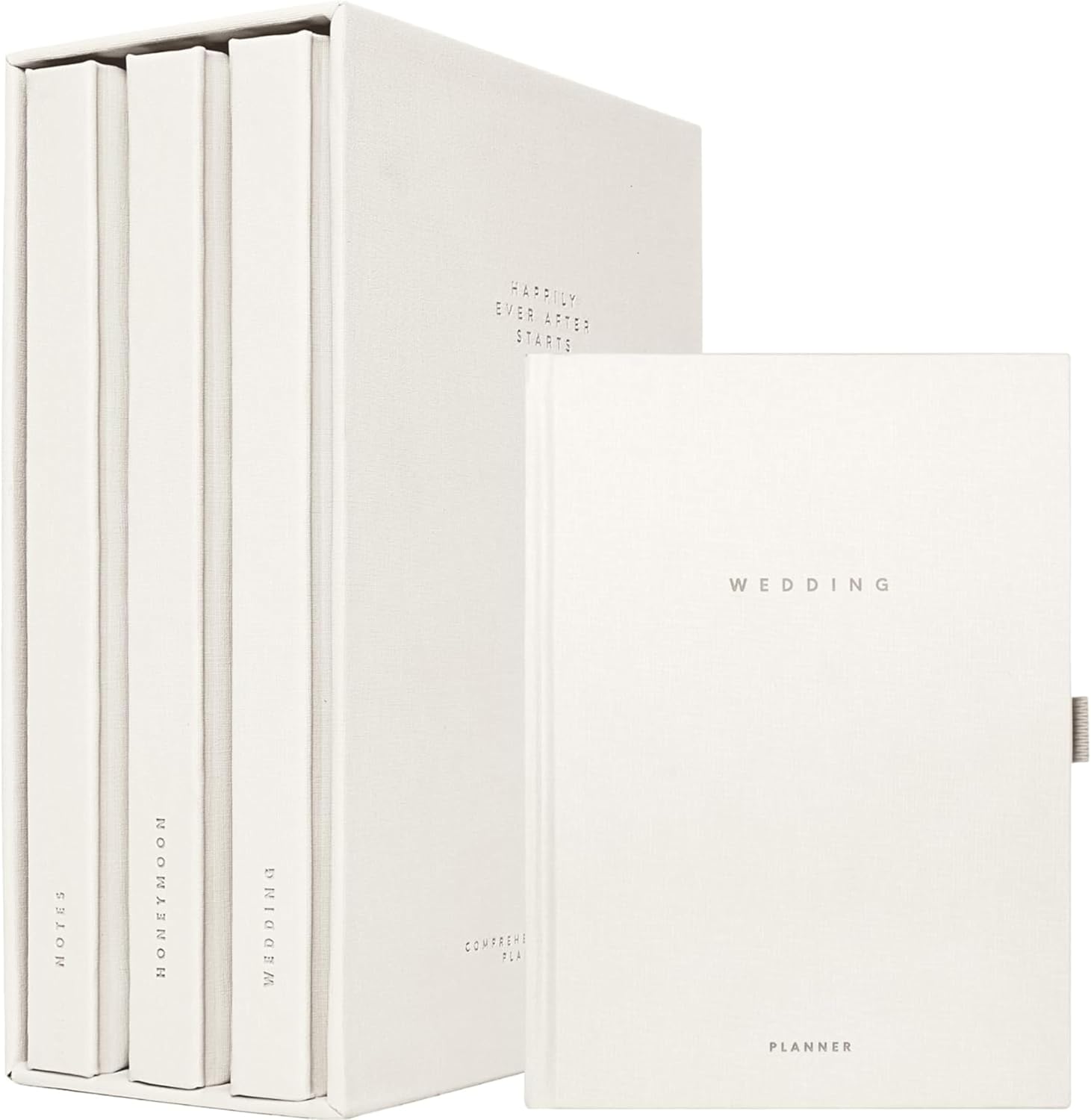 Scribble & Dot Elegant Wedding Planner Set for USA Weddings | Complete 3-Piece Set | Wedding | Honeymoon Planner | Bridesmaids Notebook | Engagement G