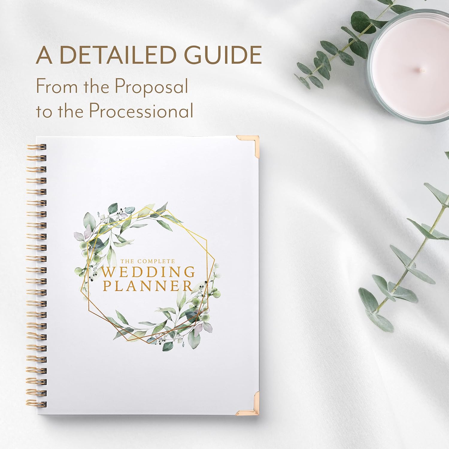 Your Perfect Day Wedding Planner Book and Organizer - Wedding Planner Book - Bridal Planning Binder with Countdown Calendar - Bride Gifts - (FLORAL) 3