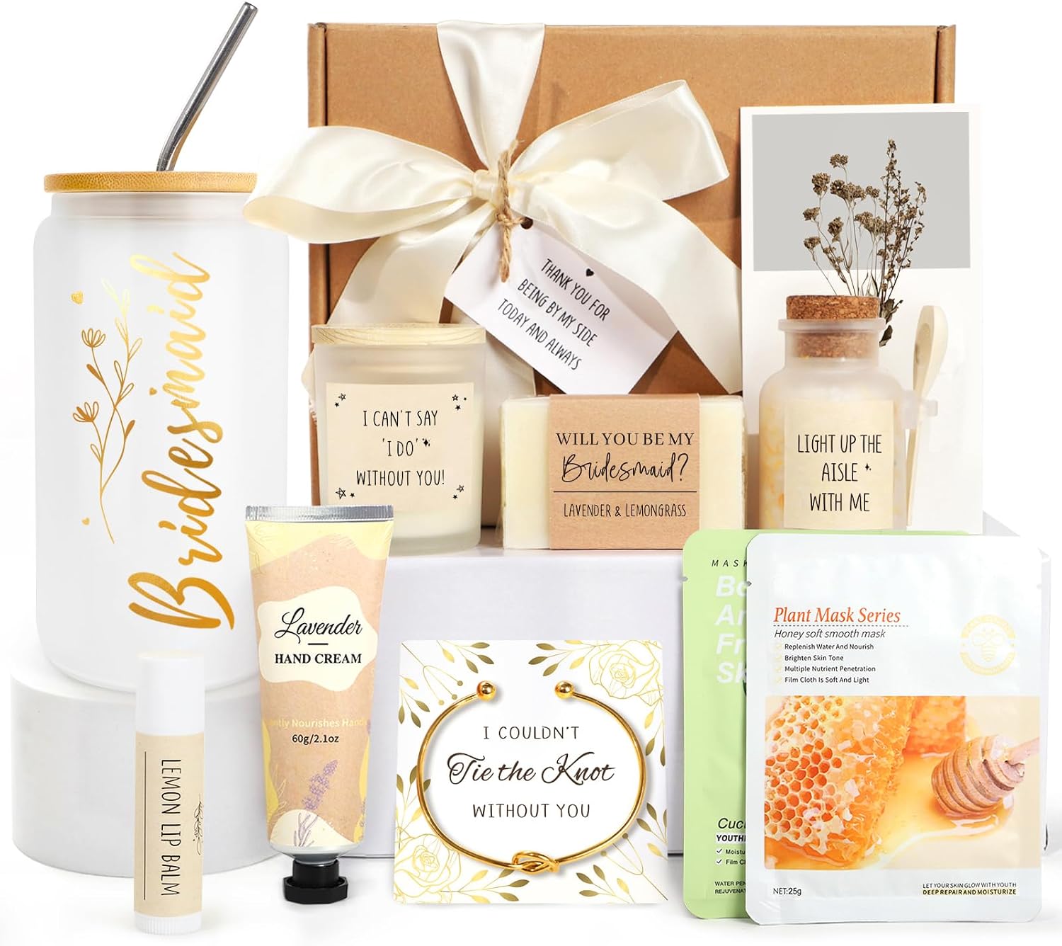 Bridesmaid Proposal Gifts, Bridesmaids Proposal Box Set  Will You Be My Bridesmaid Gifts, Bridal Shower & Pre Wedding Gift for Bridesmaids, Spa Self C