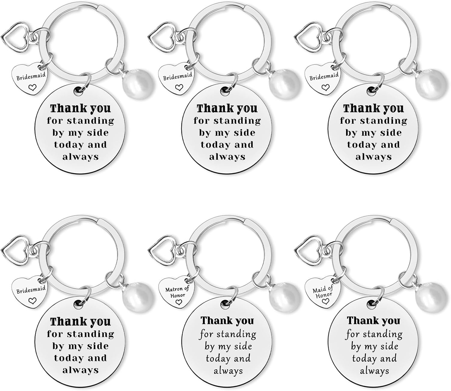 Dabihu Bridesmaid Gift Maid of Honor Keychain Matron of Honor Wedding Gift Bride Tribe Bridal Party Bachelorette Party Favor