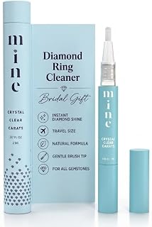 Diamond Ring Cleaner Pen - Crystal Clear Carats Portable Diamond Cleaner for Rings and Jewelry, Engagement Ring, Wedding Ring & Gemstone Cleaning Solu
